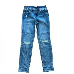 RSQ Blue Distressed Stretch Skinny Jeans girls’ size 14